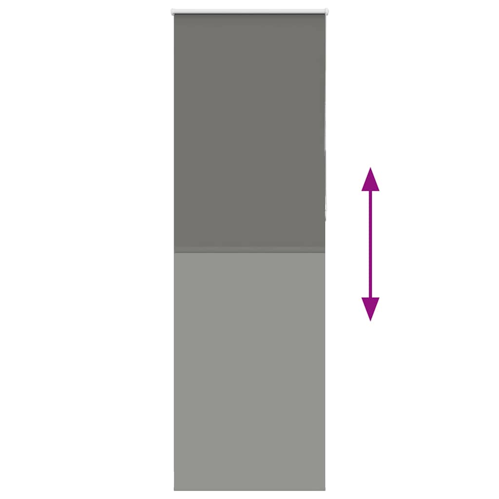 Verdunkelungsrollo Grau 70x230 cm Stoffbreite 65,7 cm Polyester