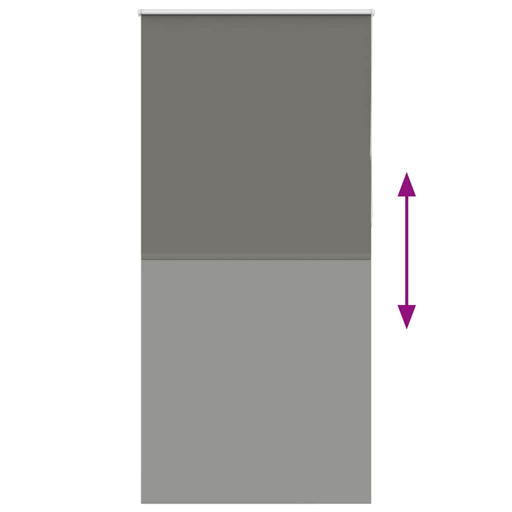 Verdunkelungsrollo Grau 100x230 cm Stoffbreite 95,7cm Polyester