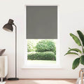 Verdunkelungsrollo Grau 100x230 cm Stoffbreite 95,7cm Polyester