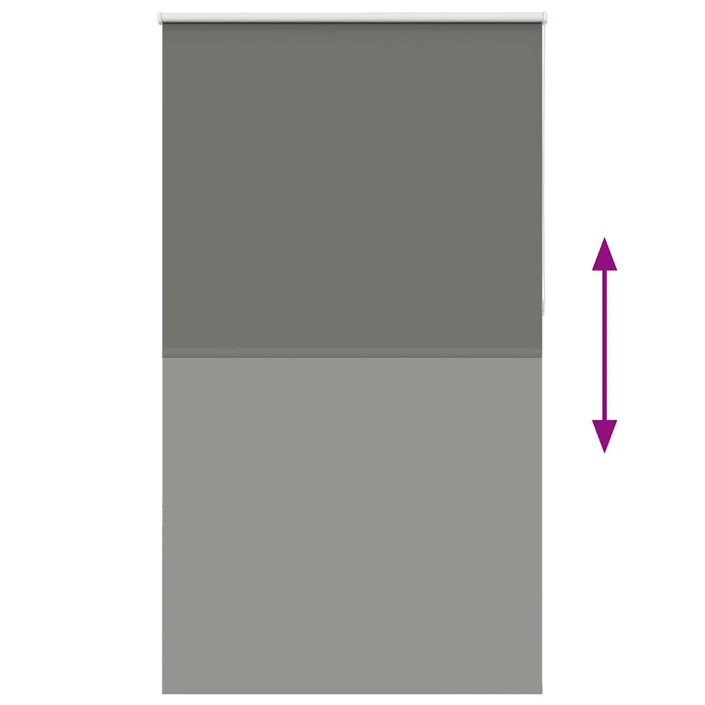 Verdunkelungsrollo Grau 125x230cm Stoffbreite 121,6cm Polyester