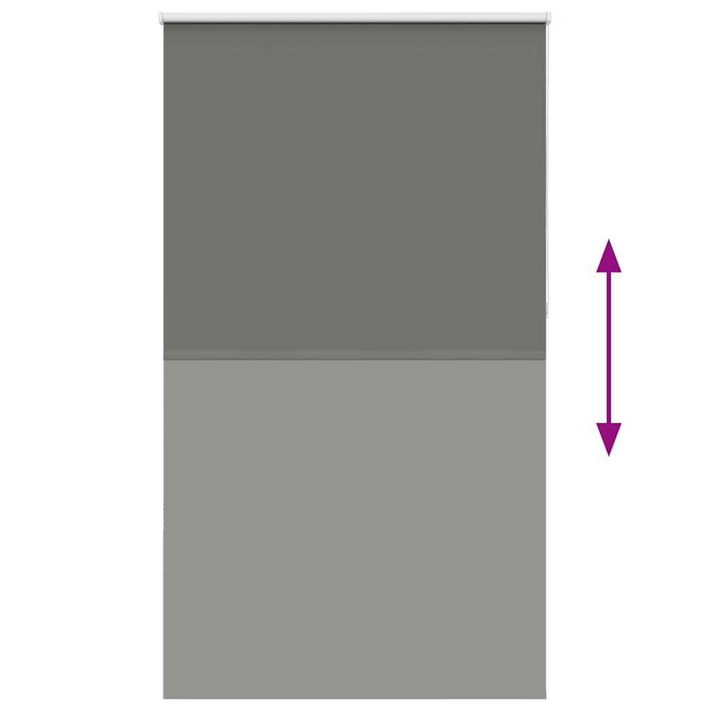 Verdunkelungsrollo Grau 140x230cm Stoffbreite 136,6cm Polyester