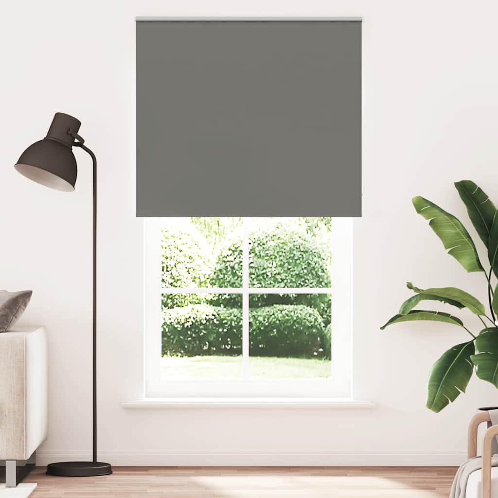 Verdunkelungsrollo Grau 140x230cm Stoffbreite 136,6cm Polyester