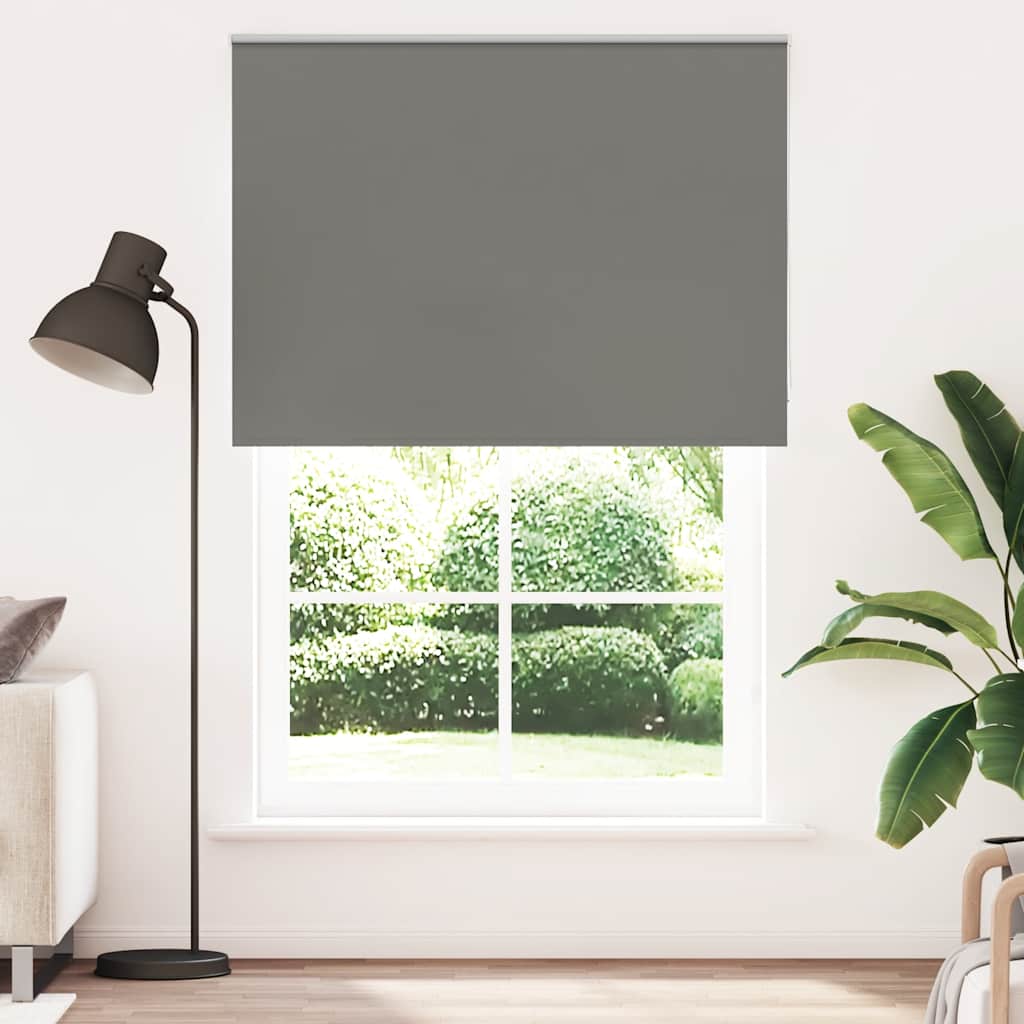 Verdunkelungsrollo Grau 150x230cm Stoffbreite 146,6cm Polyester