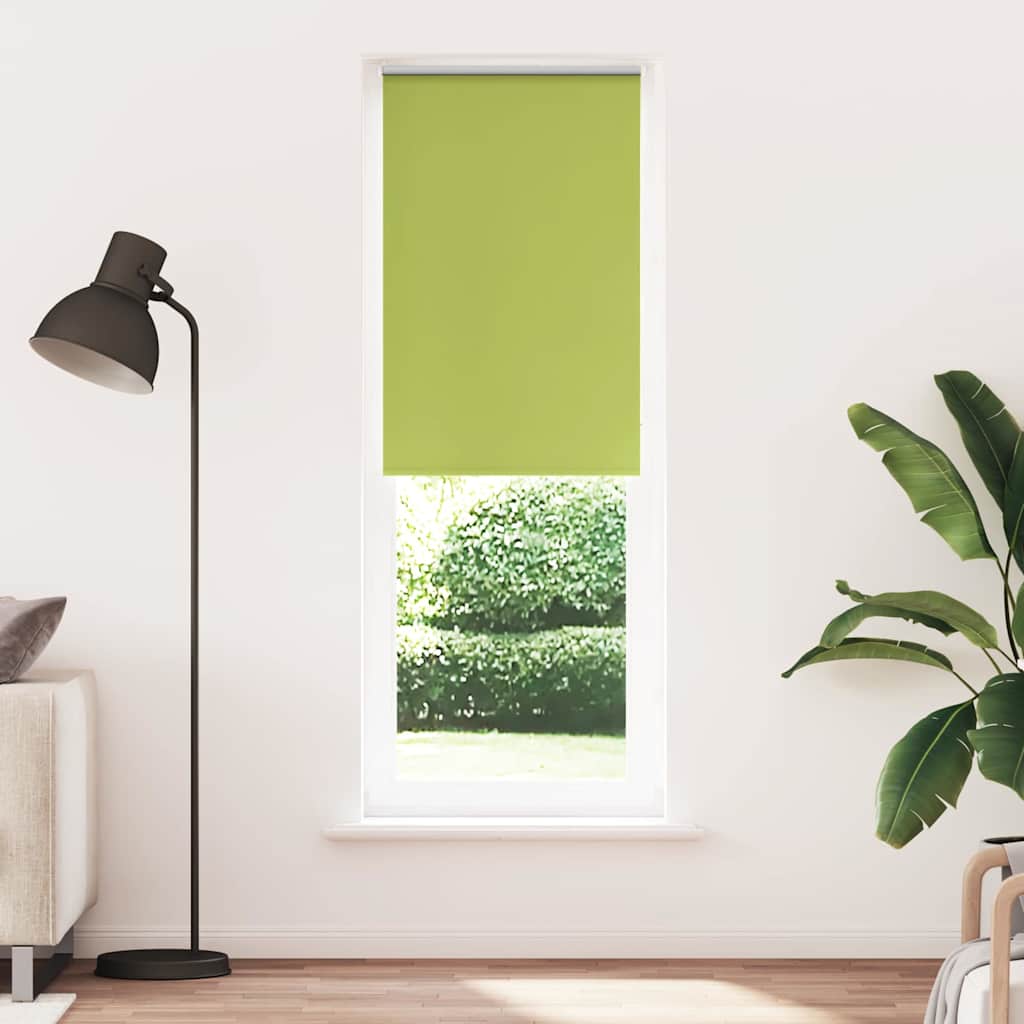 Verdunkelungsrollo Grün 80x210 cm Stoffbreite 75,7 cm Polyester