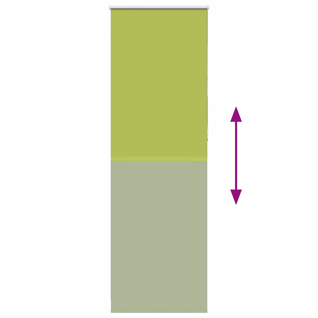 Verdunkelungsrollo Grün 80x210 cm Stoffbreite 75,7 cm Polyester