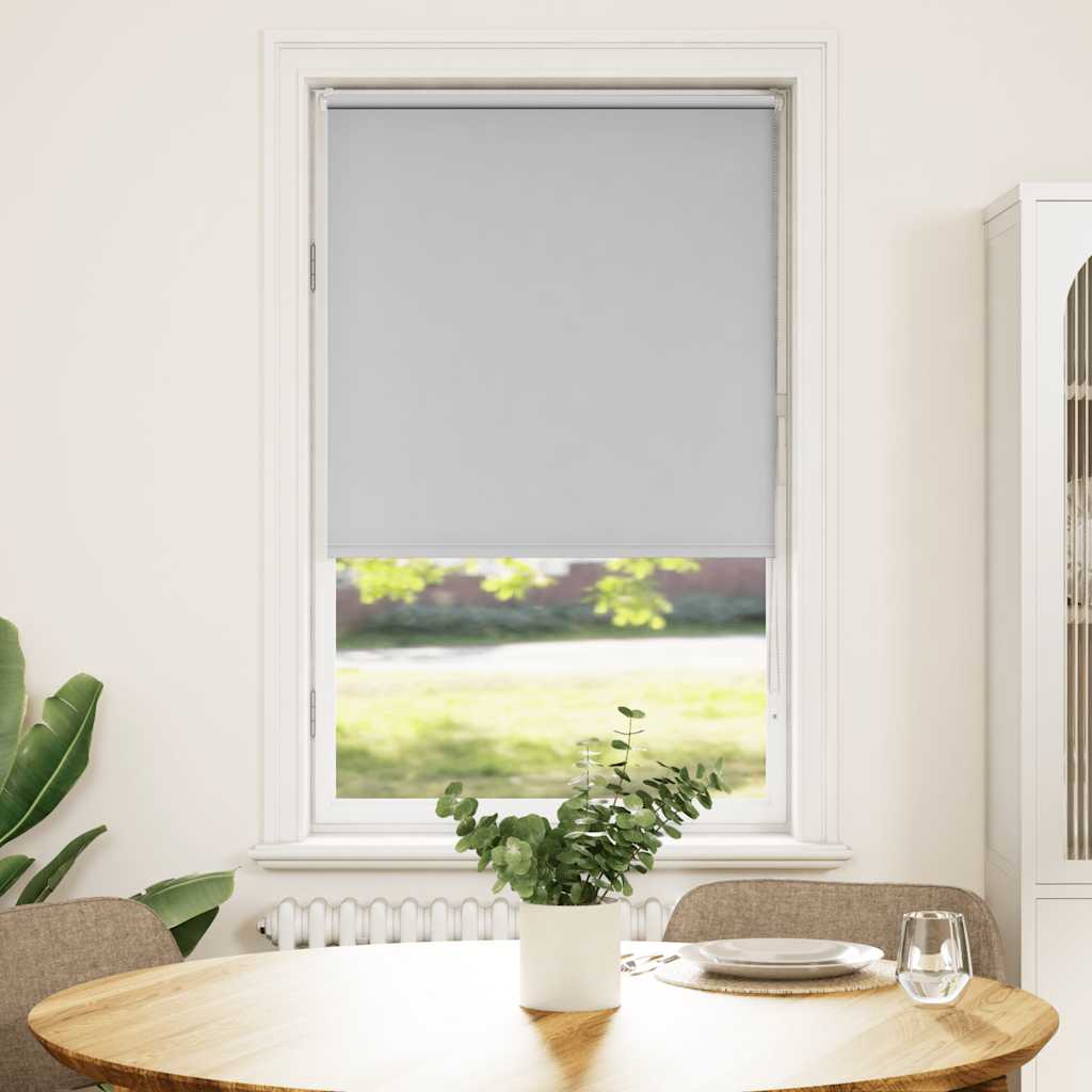 Verdunkelungsrollo Hellgrau 65x130 cm Stoffbreite 60,7 cm