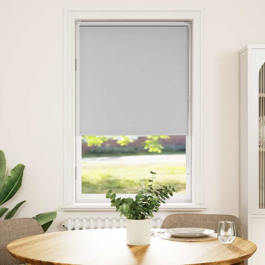 Verdunkelungsrollo Hellgrau 65x175 cm Stoffbreite 60,7 cm