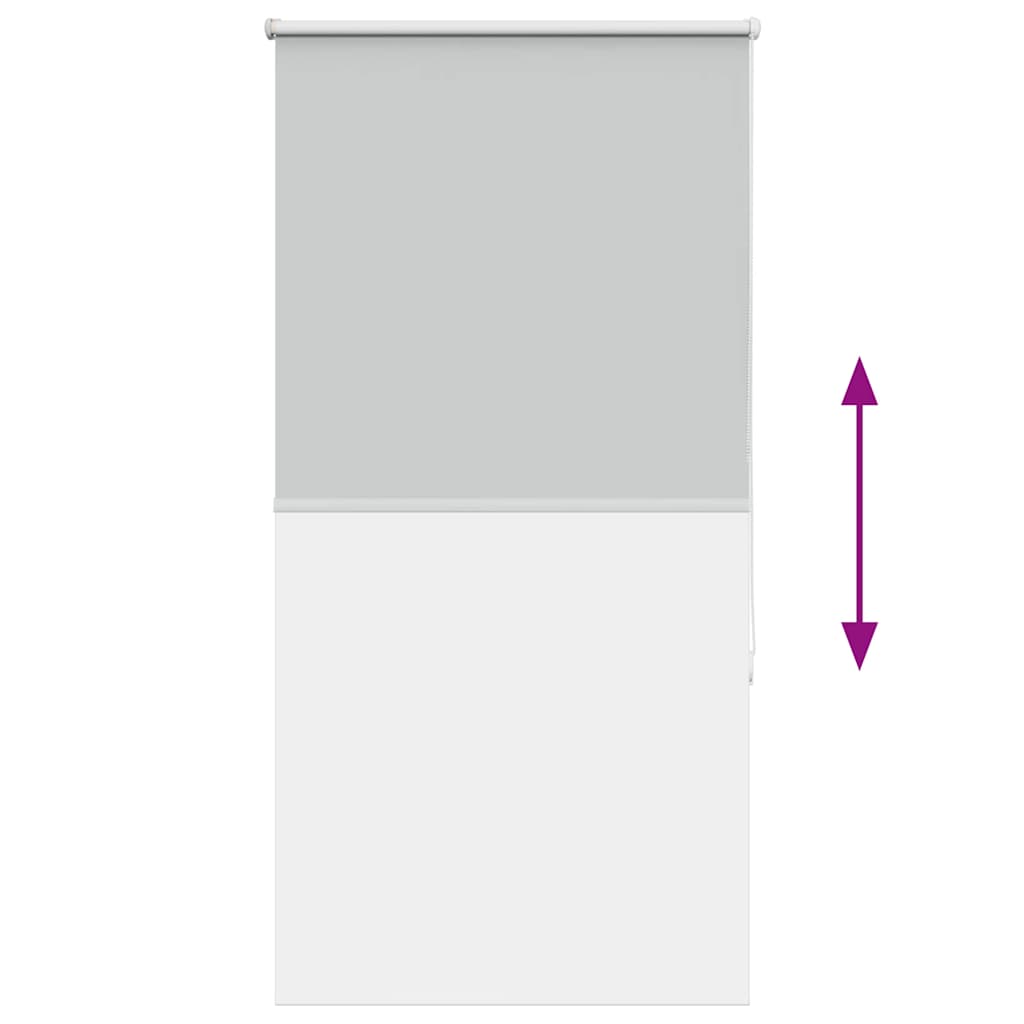Verdunkelungsrollo Hellgrau 65x175 cm Stoffbreite 60,7 cm