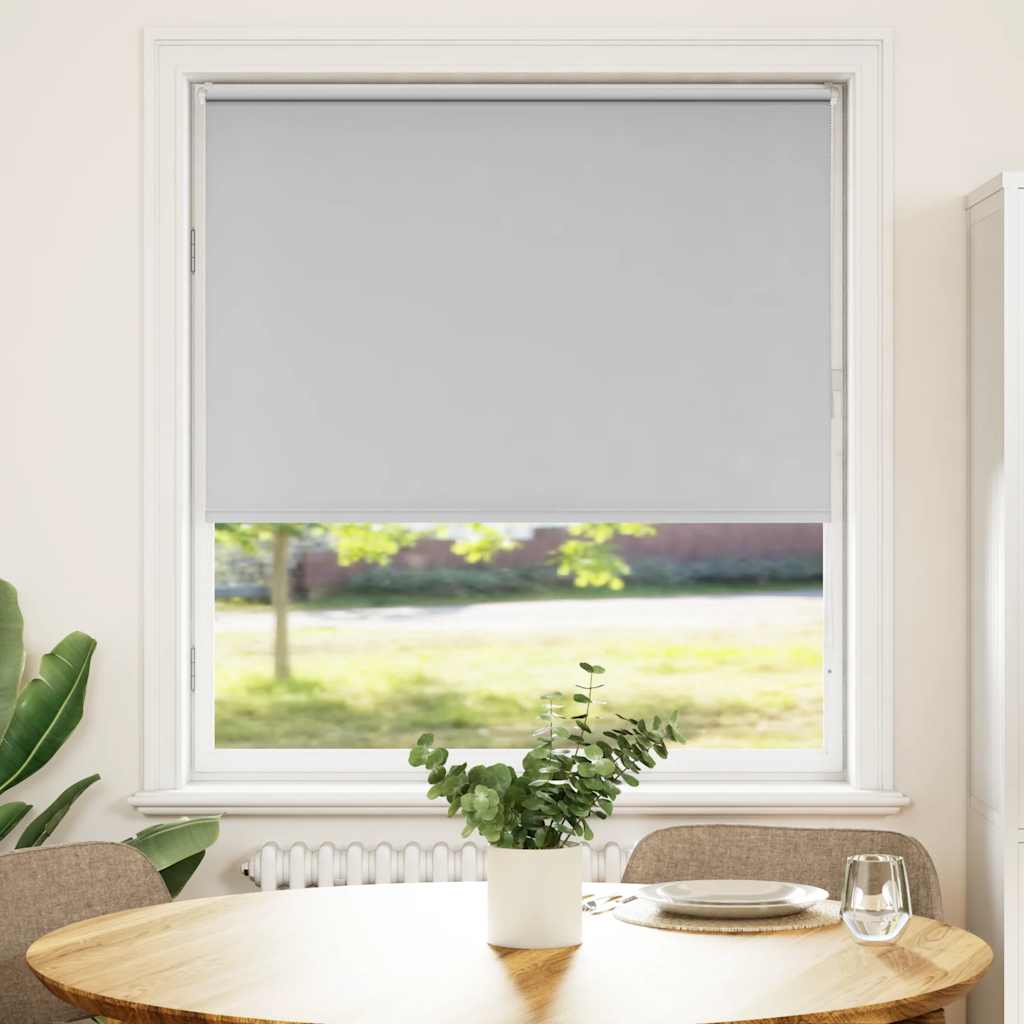 Verdunkelungsrollo Hellgrau 95x175 cm Stoffbreite 90,7 cm