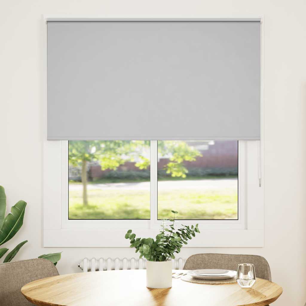 Verdunkelungsrollo Hellgrau 135x175cm Stoffbreite 131,6cm