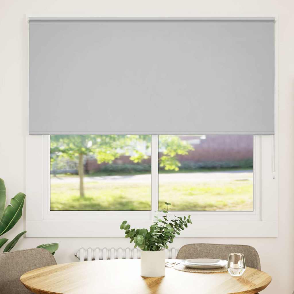 Verdunkelungsrollo Hellgrau 150x175cm Stoffbreite 146,6cm