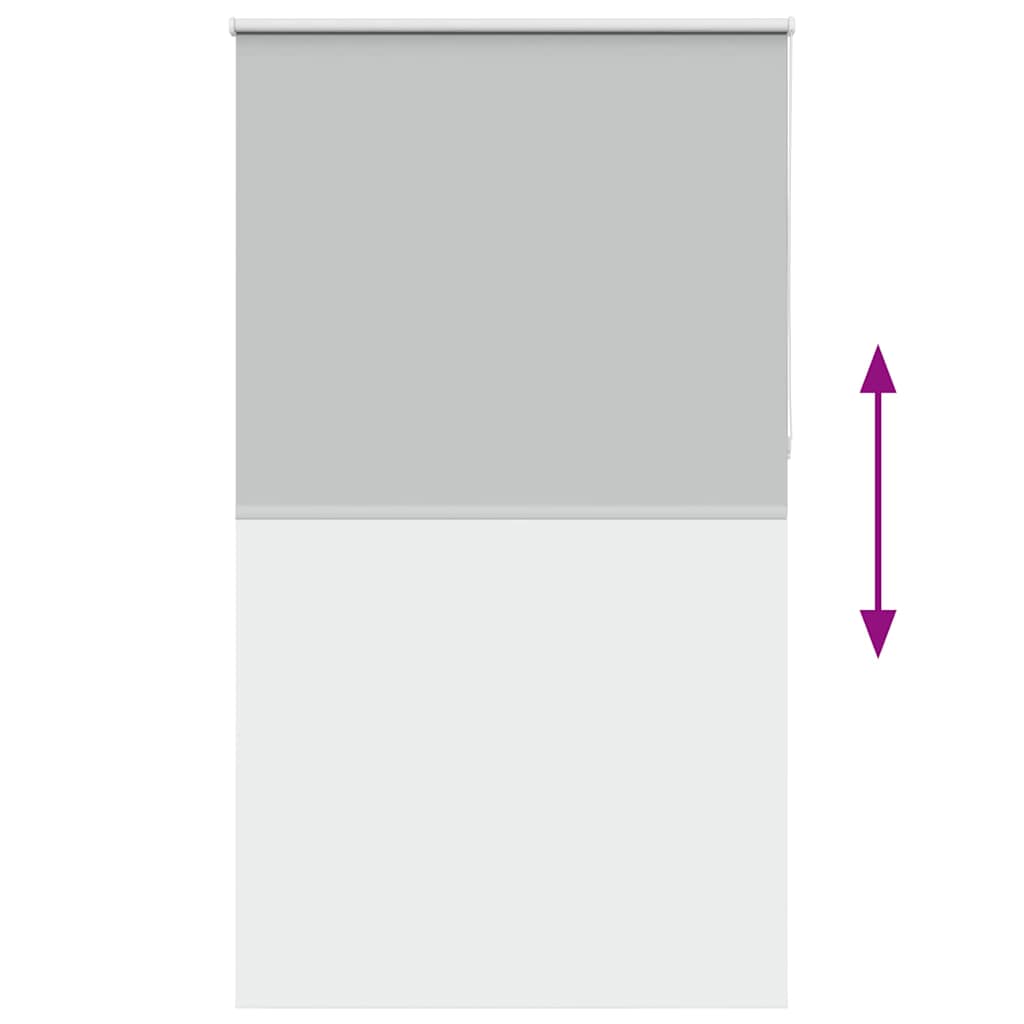 Verdunkelungsrollo Hellgrau 120x210cm Stoffbreite 116,6cm
