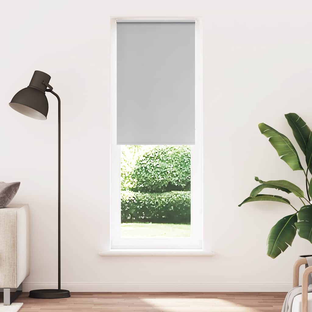 Verdunkelungsrollo Hellgrau 65x230 cm Stoffbreite 60,7 cm