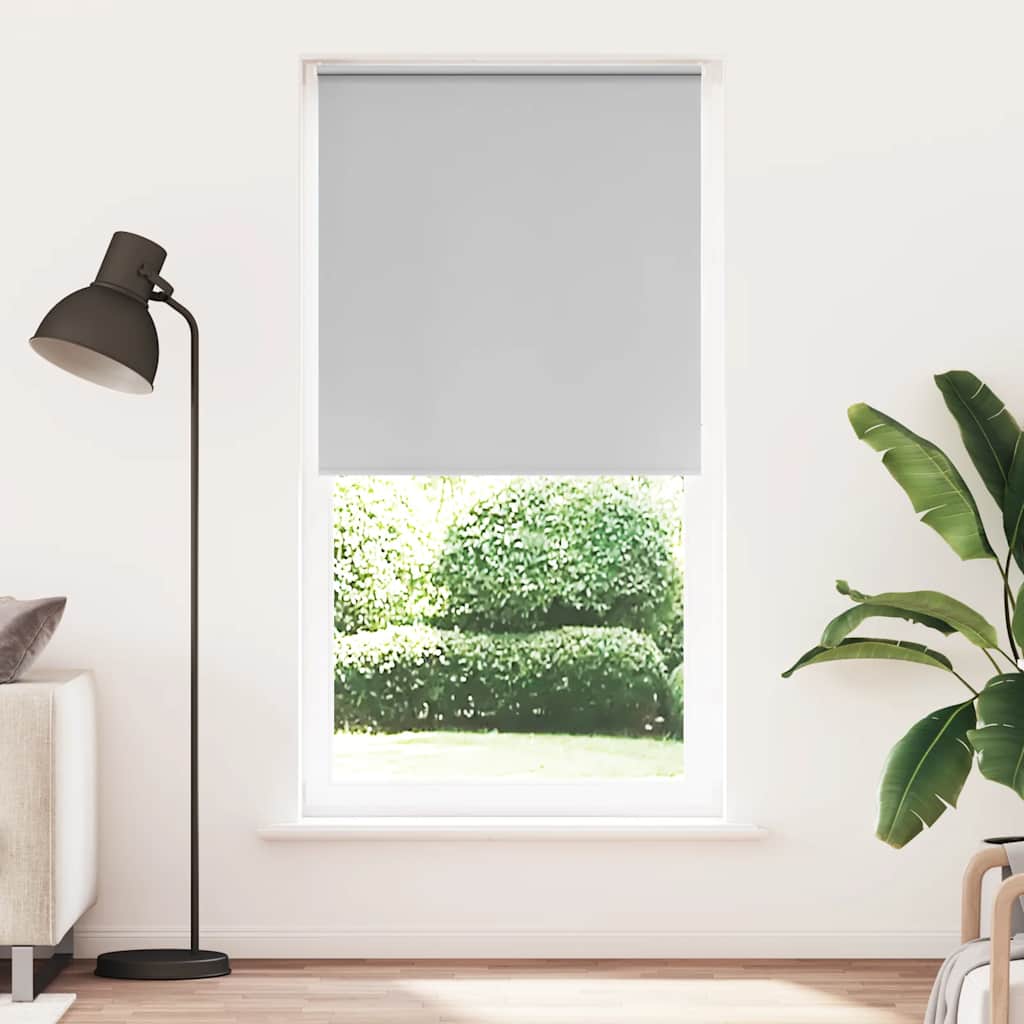 Verdunkelungsrollo Hellgrau 115x230cm Stoffbreite 110,7cm