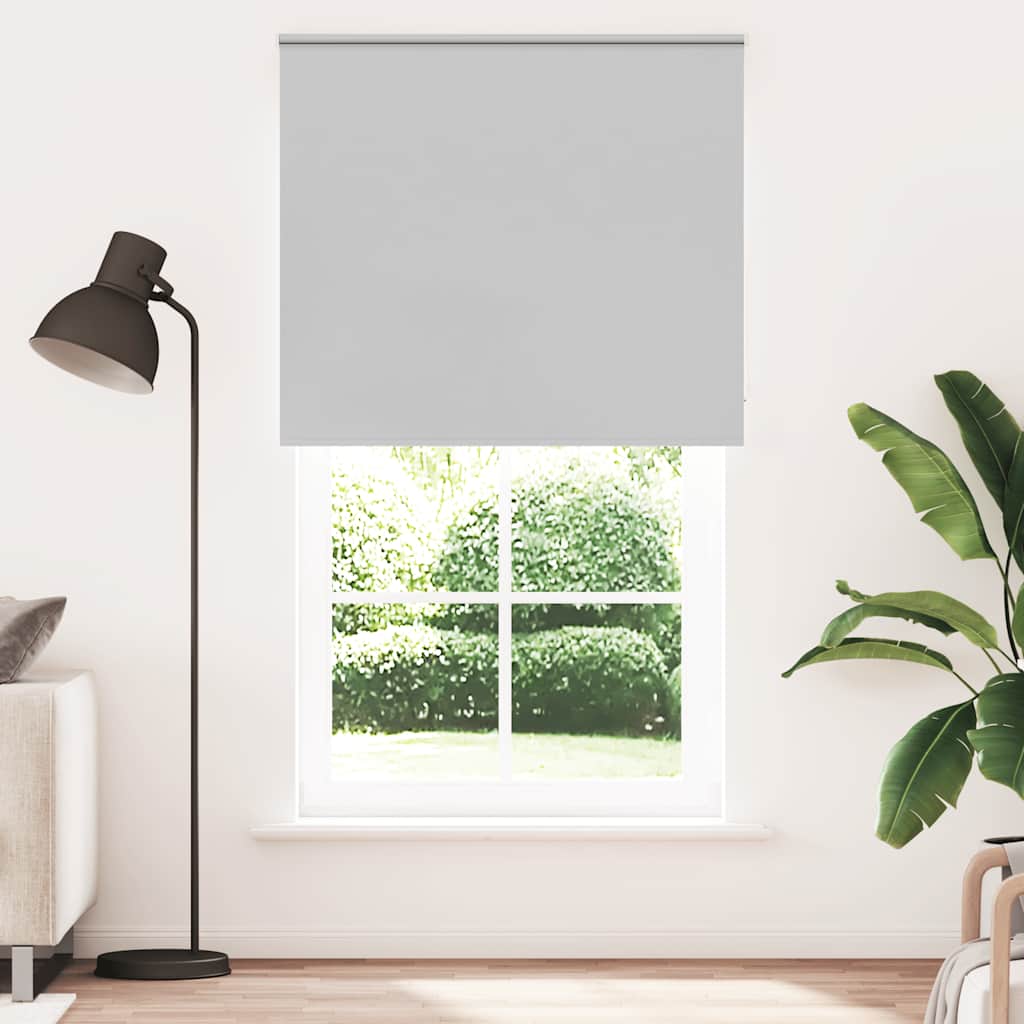 Verdunkelungsrollo Hellgrau 135x230cm Stoffbreite 131,6cm