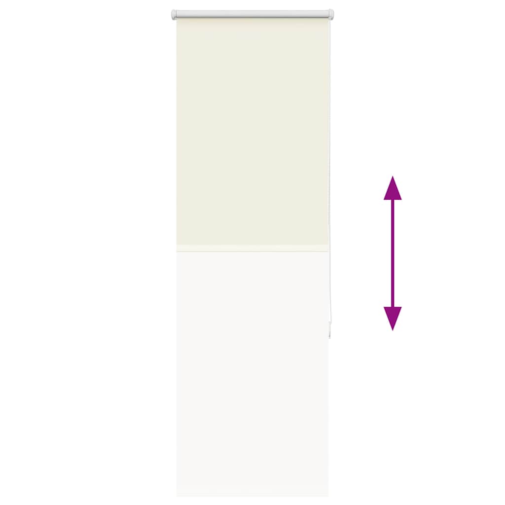 Verdunkelungsrollo Cremeweiß 40x130cm Stoffbreite 35,7 cm