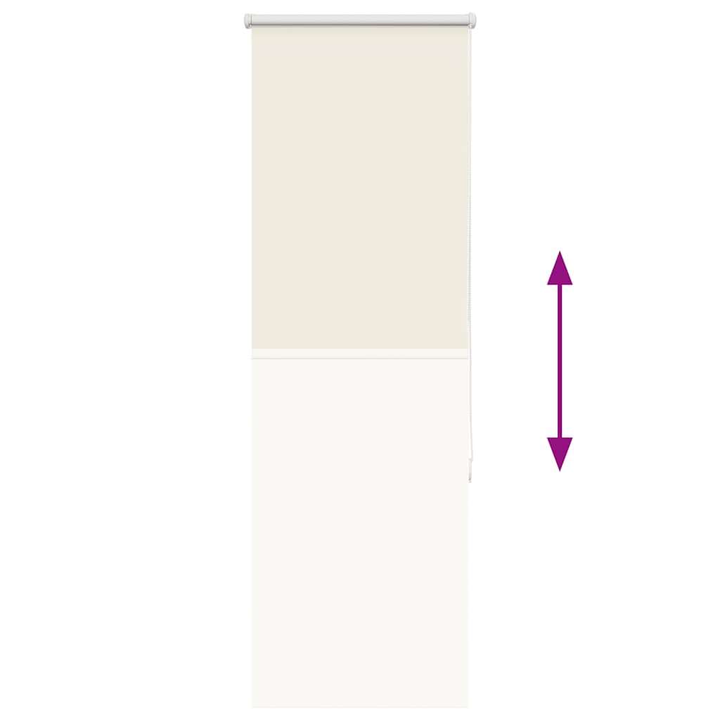 Verdunkelungsrollo Cremeweiß 60x130cm Stoffbreite 55,7 cm
