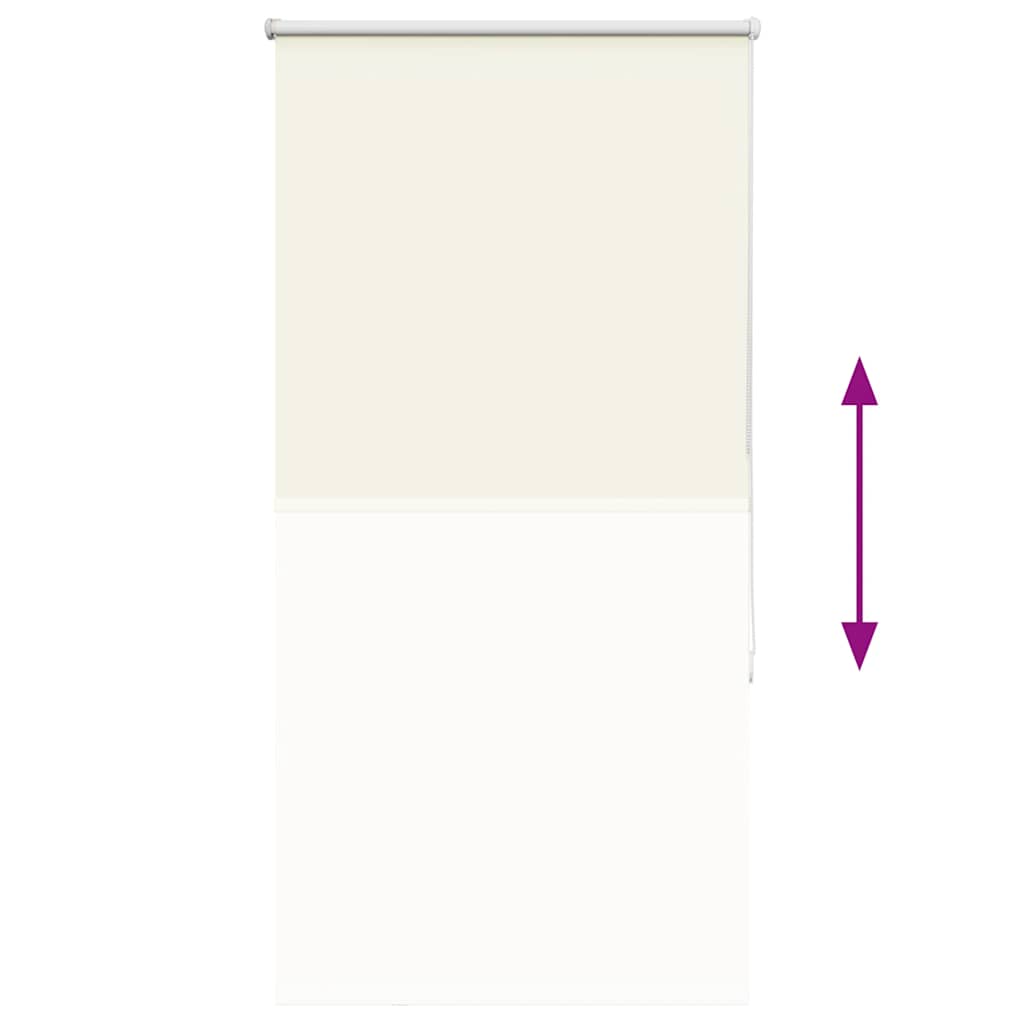 Verdunkelungsrollo Cremeweiß 70x130cm Stoffbreite 65,7 cm