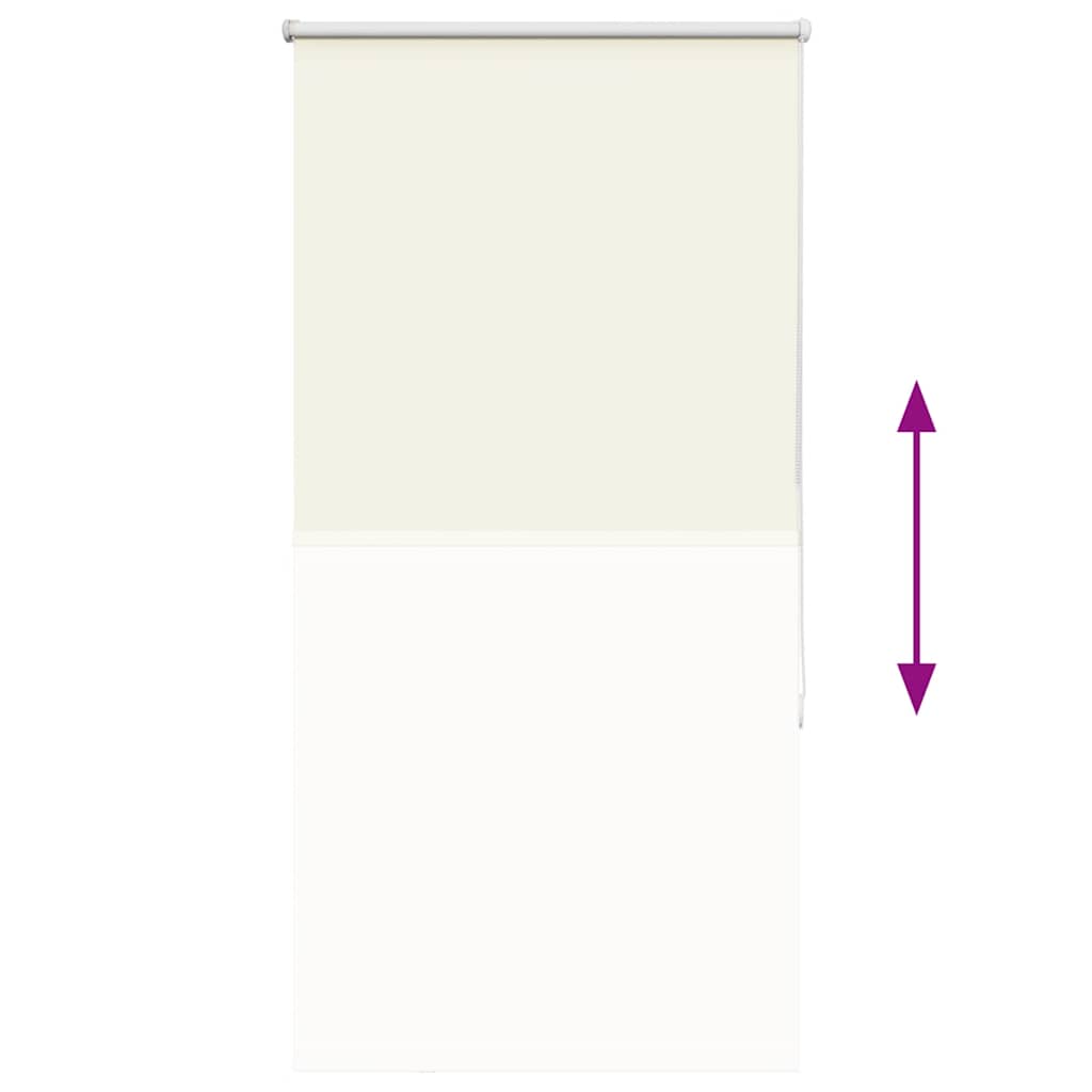 Verdunkelungsrollo Cremeweiß 85x130cm Stoffbreite 80,7 cm