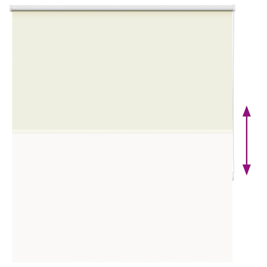 Verdunkelungsrollo Cremeweiß 125x130cm Stoffbreite 121,6cm