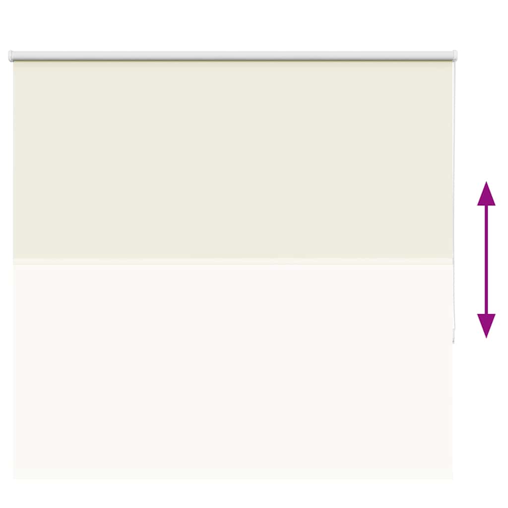 Verdunkelungsrollo Cremeweiß 145x130cm Stoffbreite 141,6cm