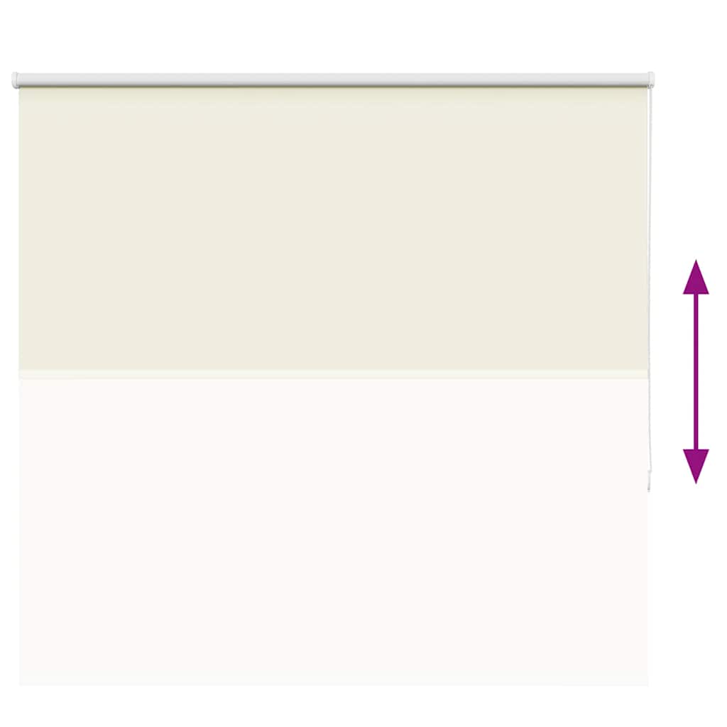 Verdunkelungsrollo Cremeweiß 150x130cm Stoffbreite 146,6cm
