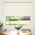 Verdunkelungsrollo Cremeweiß 160x130cm Stoffbreite 156,6cm