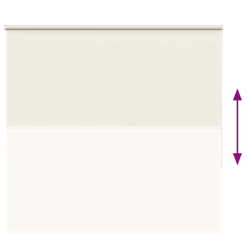 Verdunkelungsrollo Cremeweiß 150x150cm Stoffbreite 146,6cm