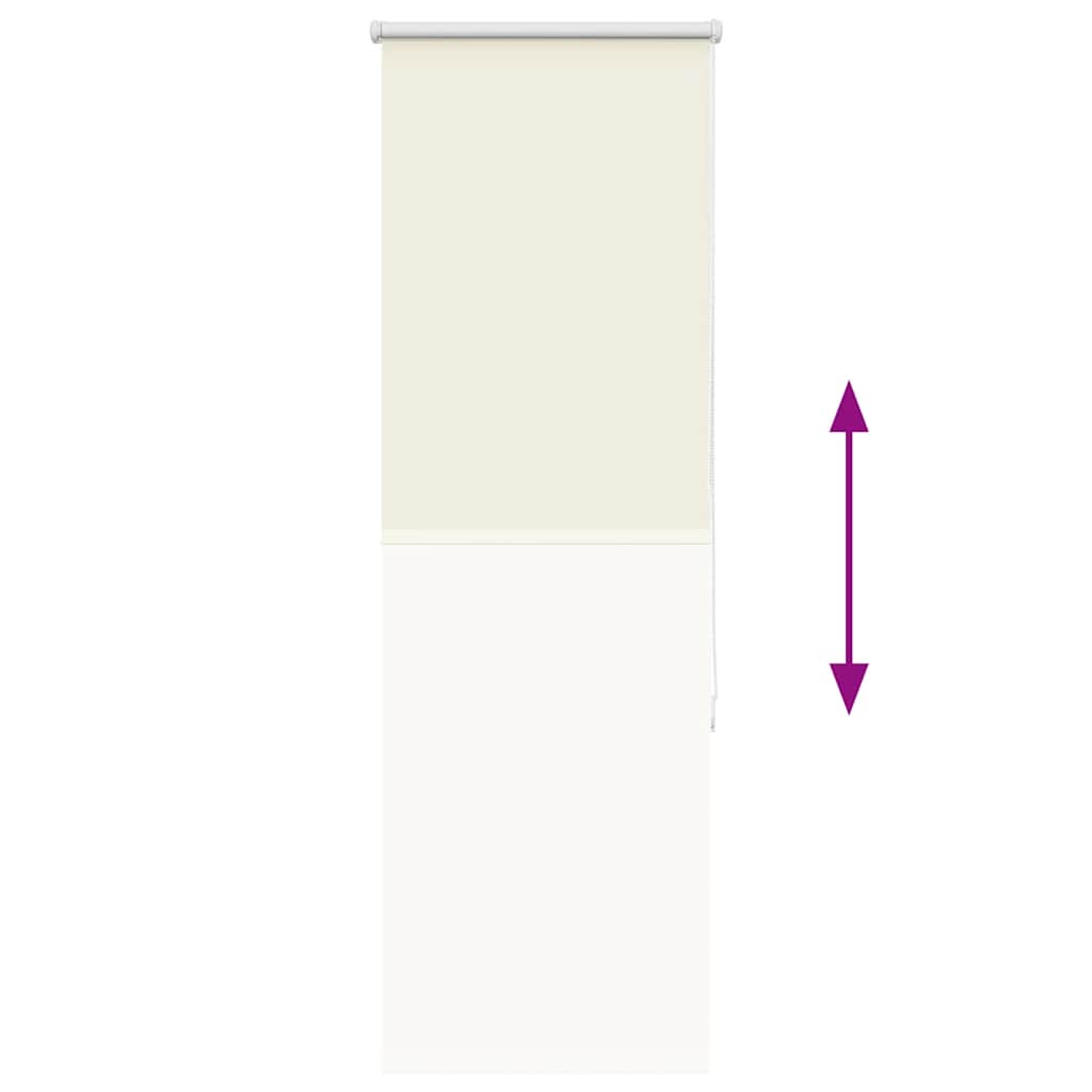 Verdunkelungsrollo Cremeweiß 50x175cm Stoffbreite 45,7 cm