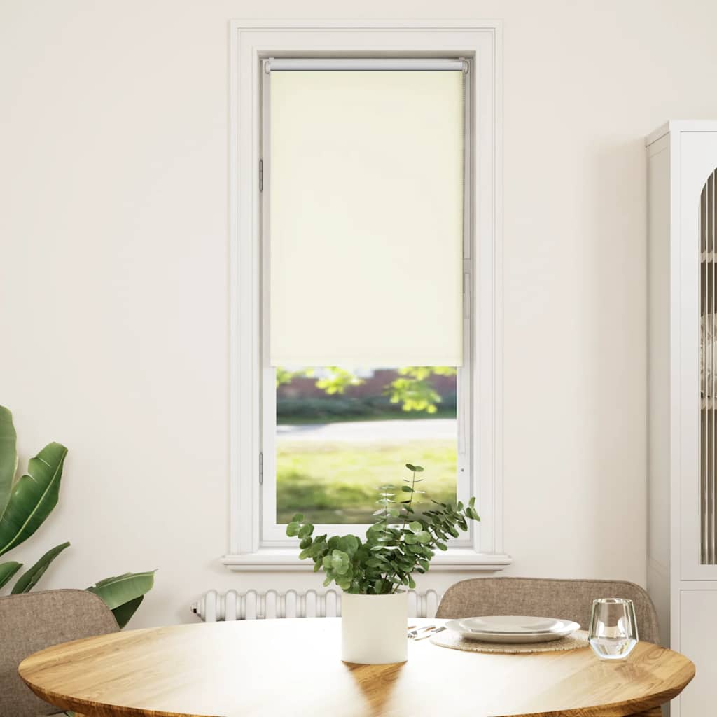 Verdunkelungsrollo Cremeweiß 60x175cm Stoffbreite 55,7 cm