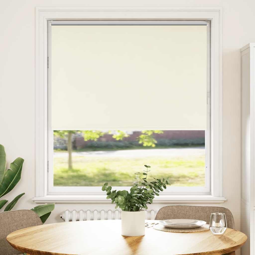 Verdunkelungsrollo Cremeweiß 95x175cm Stoffbreite 90,7 cm