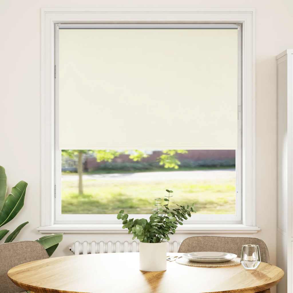 Verdunkelungsrollo Cremeweiß 100x175cm Stoffbreite 95,7cm
