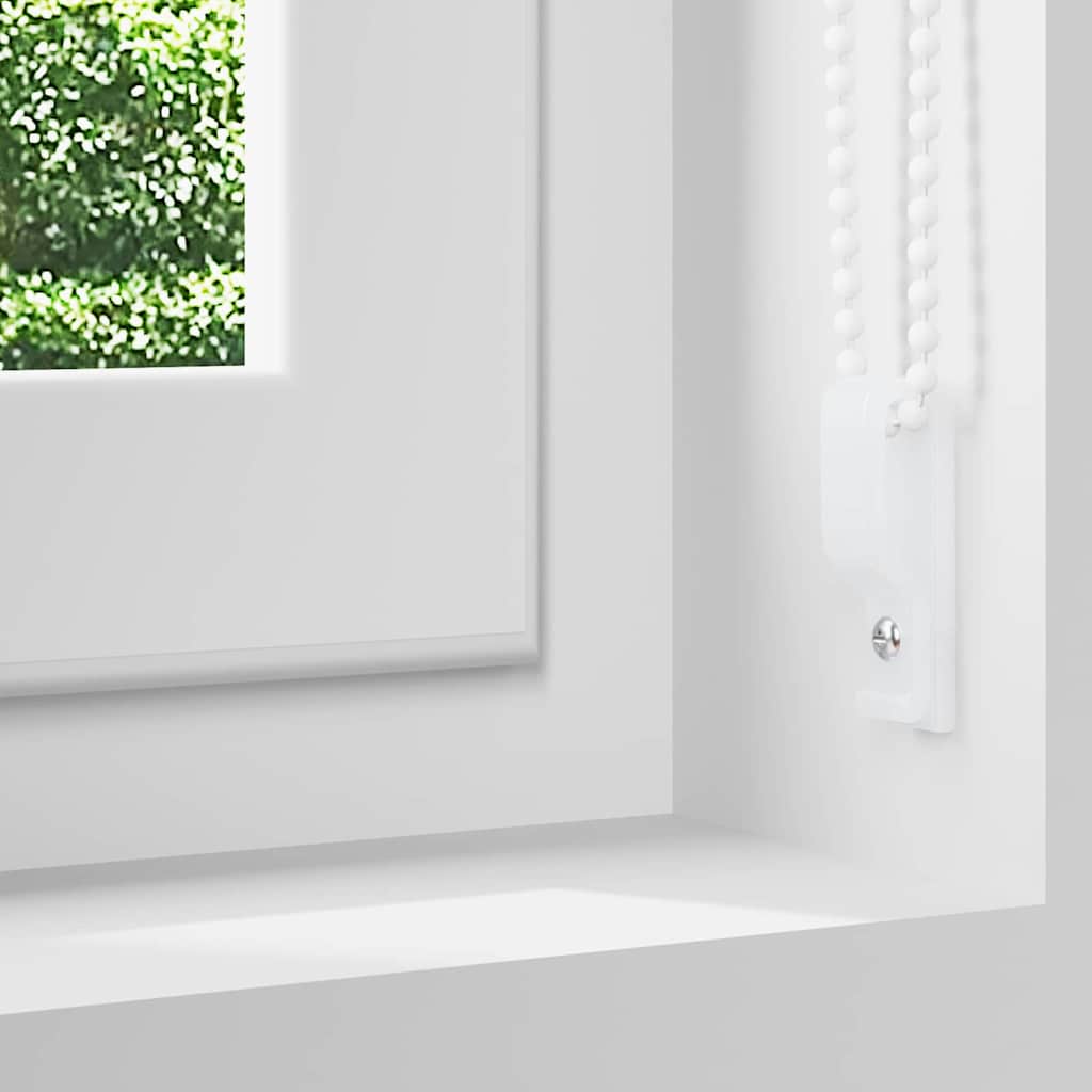Verdunkelungsrollo Cremeweiß 130x175cm Stoffbreite 126,6cm