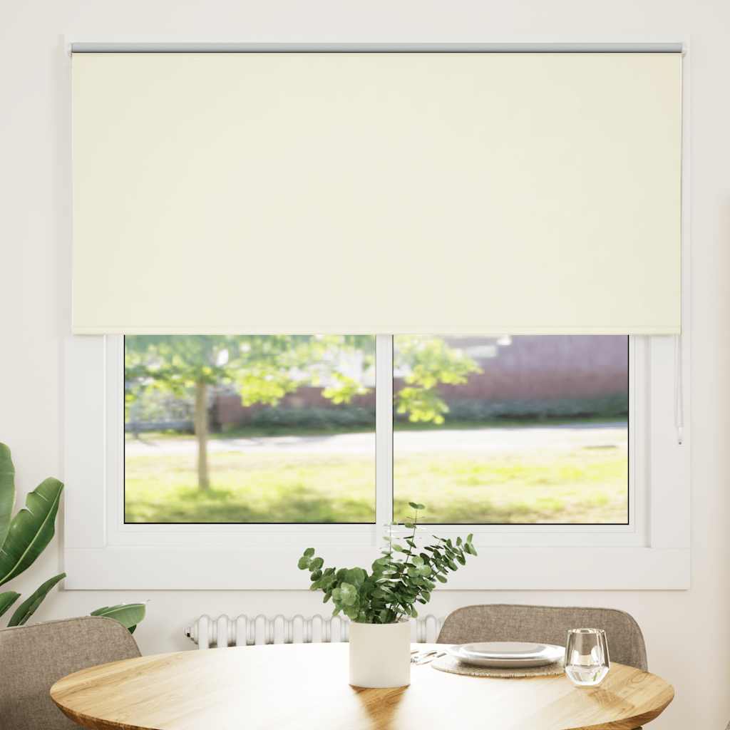 Verdunkelungsrollo Cremeweiß 165x175cm Stoffbreite 161,6cm