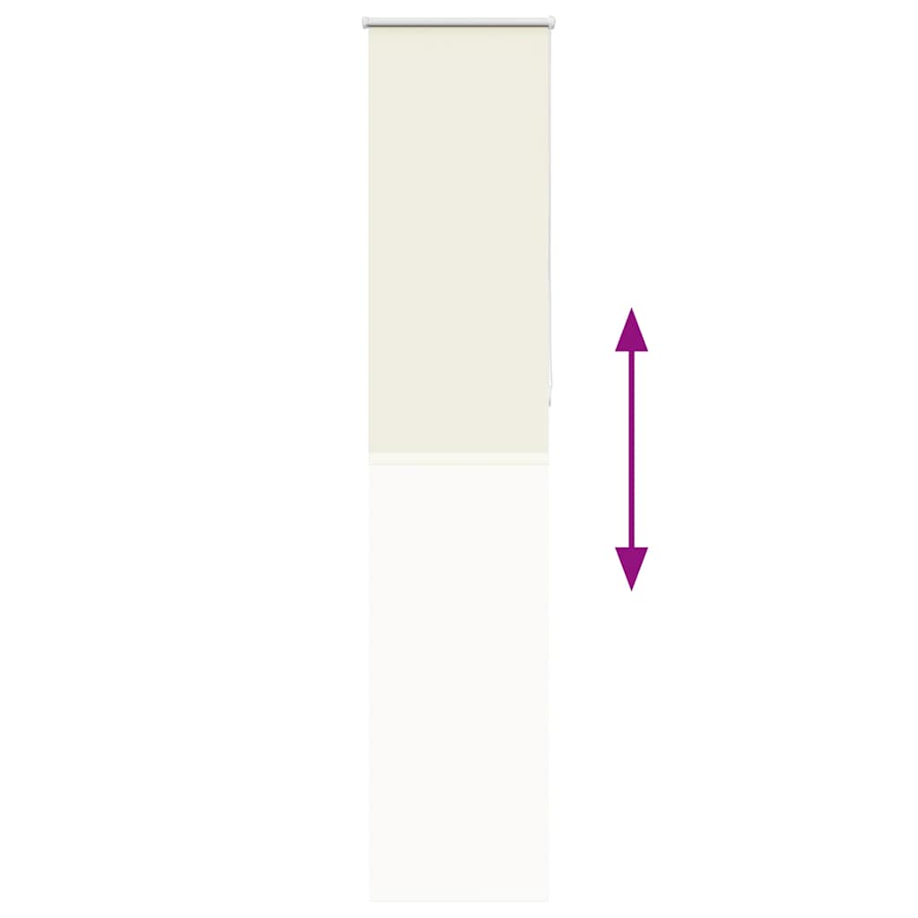 Verdunkelungsrollo Cremeweiß 55x210cm Stoffbreite 50,7 cm