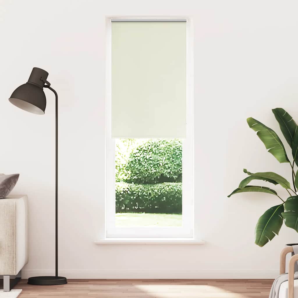 Verdunkelungsrollo Cremeweiß 75x210cm Stoffbreite 70,7 cm