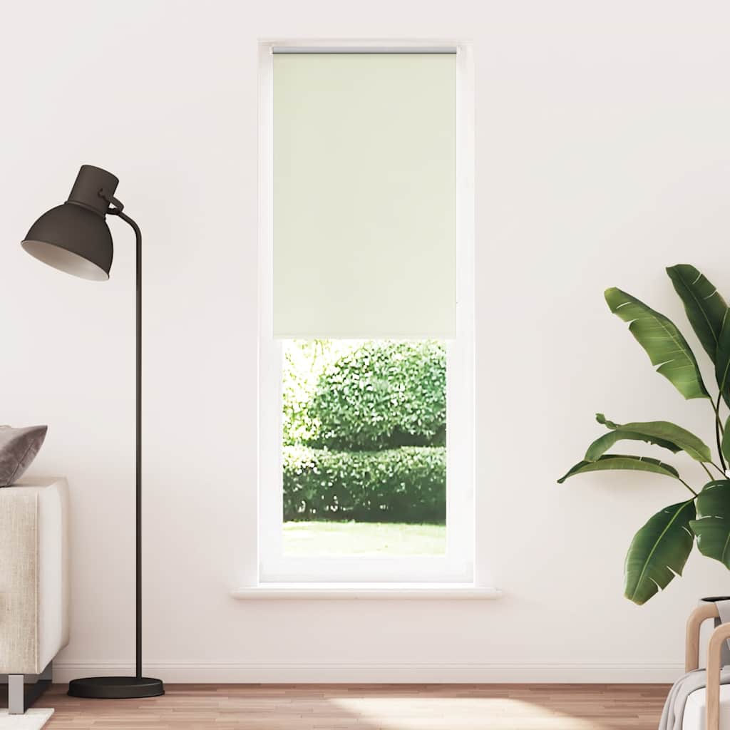 Verdunkelungsrollo Cremeweiß 80x210cm Stoffbreite 75,7 cm