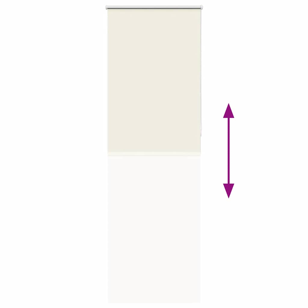 Verdunkelungsrollo Cremeweiß 80x210cm Stoffbreite 75,7 cm