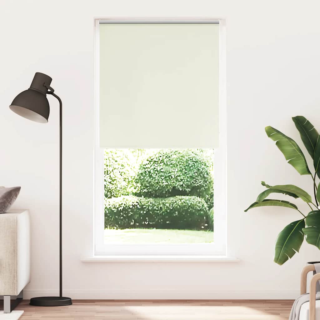 Verdunkelungsrollo Cremeweiß 100x210cm Stoffbreite 95,7cm