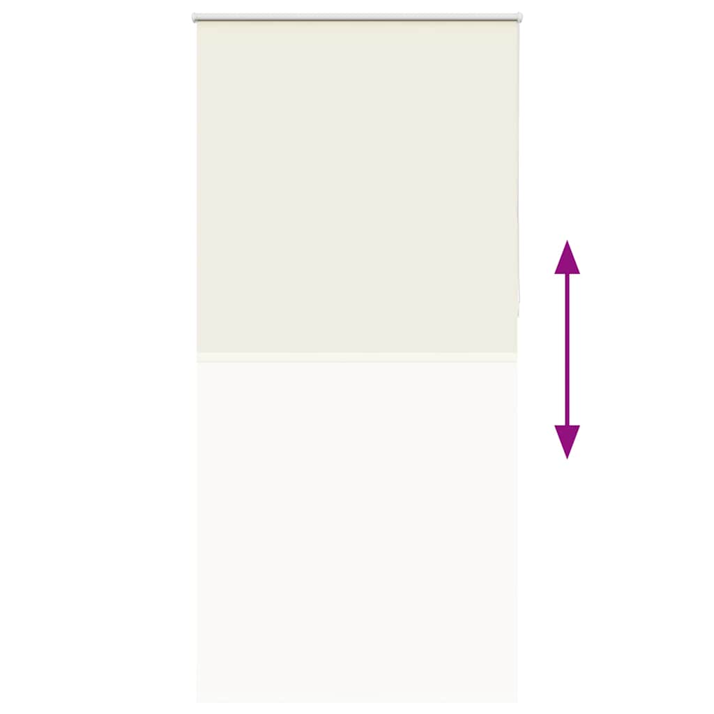 Verdunkelungsrollo Cremeweiß 105x210cm Stoffbreite 100,7cm