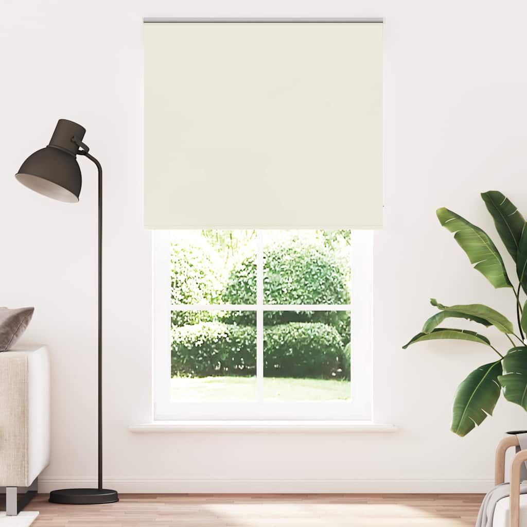 Verdunkelungsrollo Cremeweiß 135x210cm Stoffbreite 131,6cm