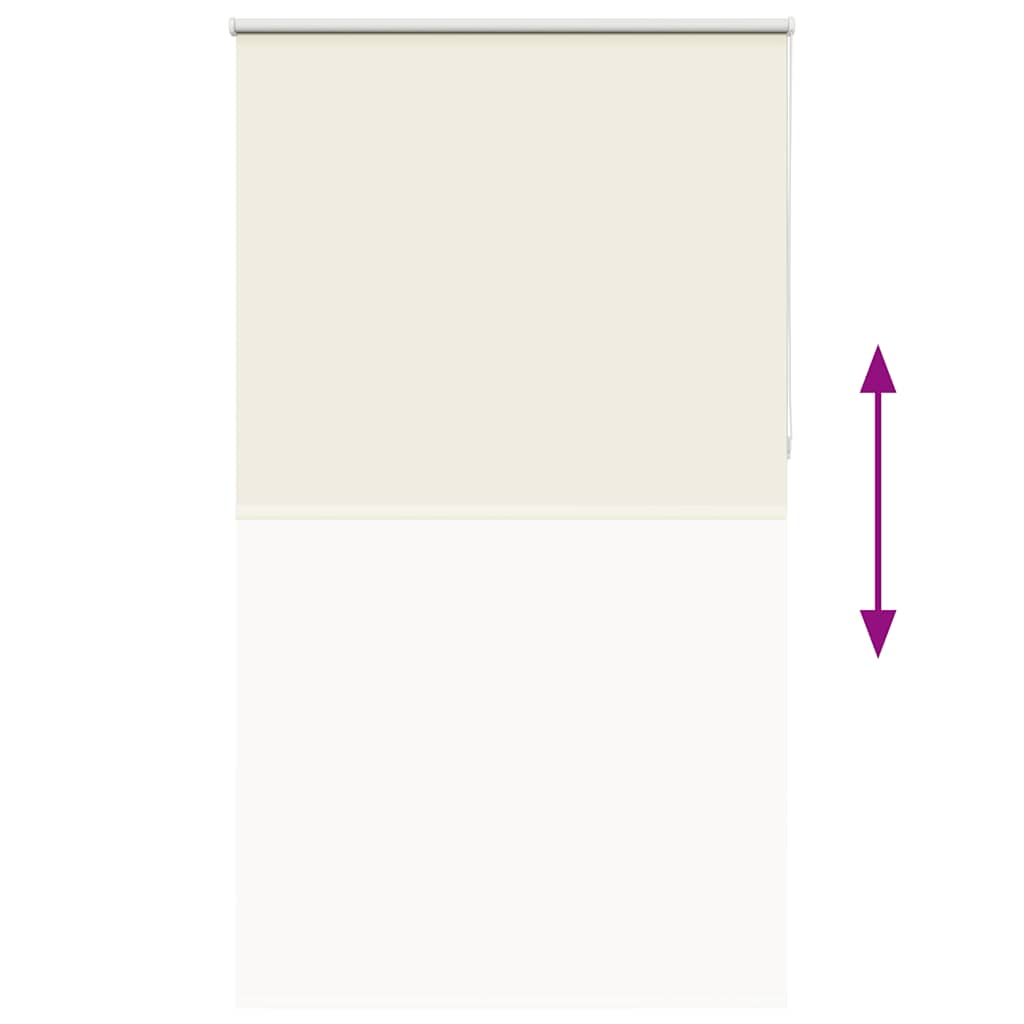 Verdunkelungsrollo Cremeweiß 140x210cm Stoffbreite 136,6cm