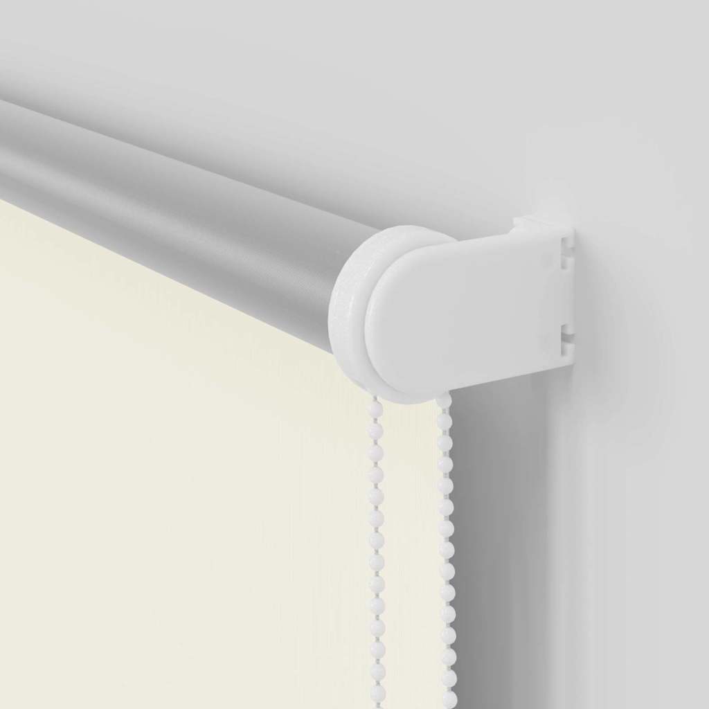 Verdunkelungsrollo Cremeweiß 160x210cm Stoffbreite 156,6cm