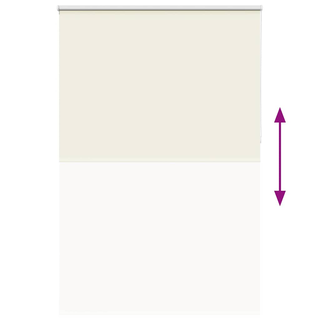 Verdunkelungsrollo Cremeweiß 160x210cm Stoffbreite 156,6cm
