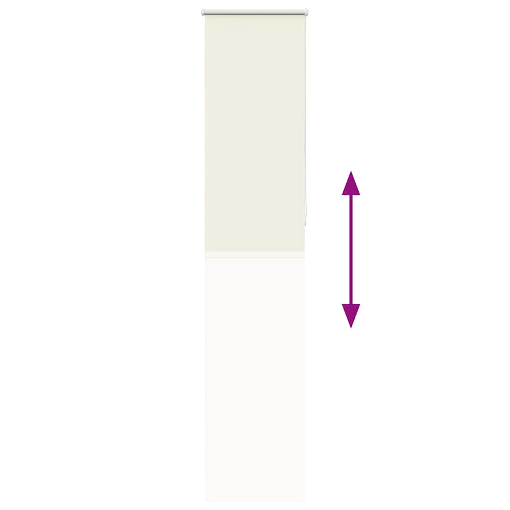 Verdunkelungsrollo Cremeweiß 50x230cm Stoffbreite 45,7 cm