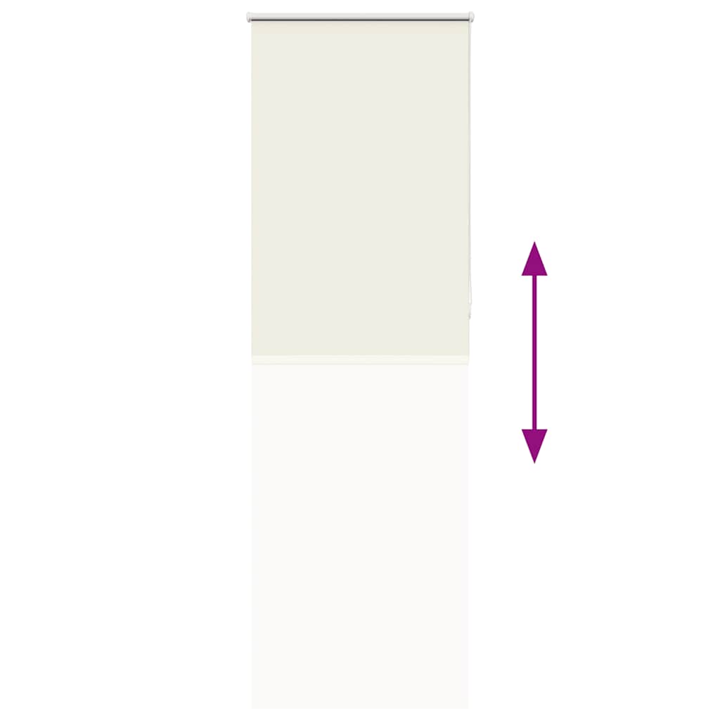 Verdunkelungsrollo Cremeweiß 75x230cm Stoffbreite 70,7 cm