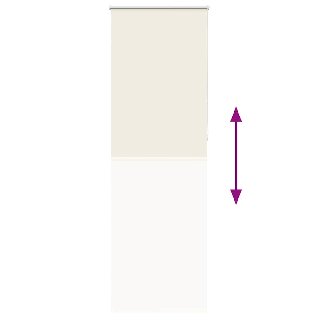 Verdunkelungsrollo Cremeweiß 80x230cm Stoffbreite 75,7 cm