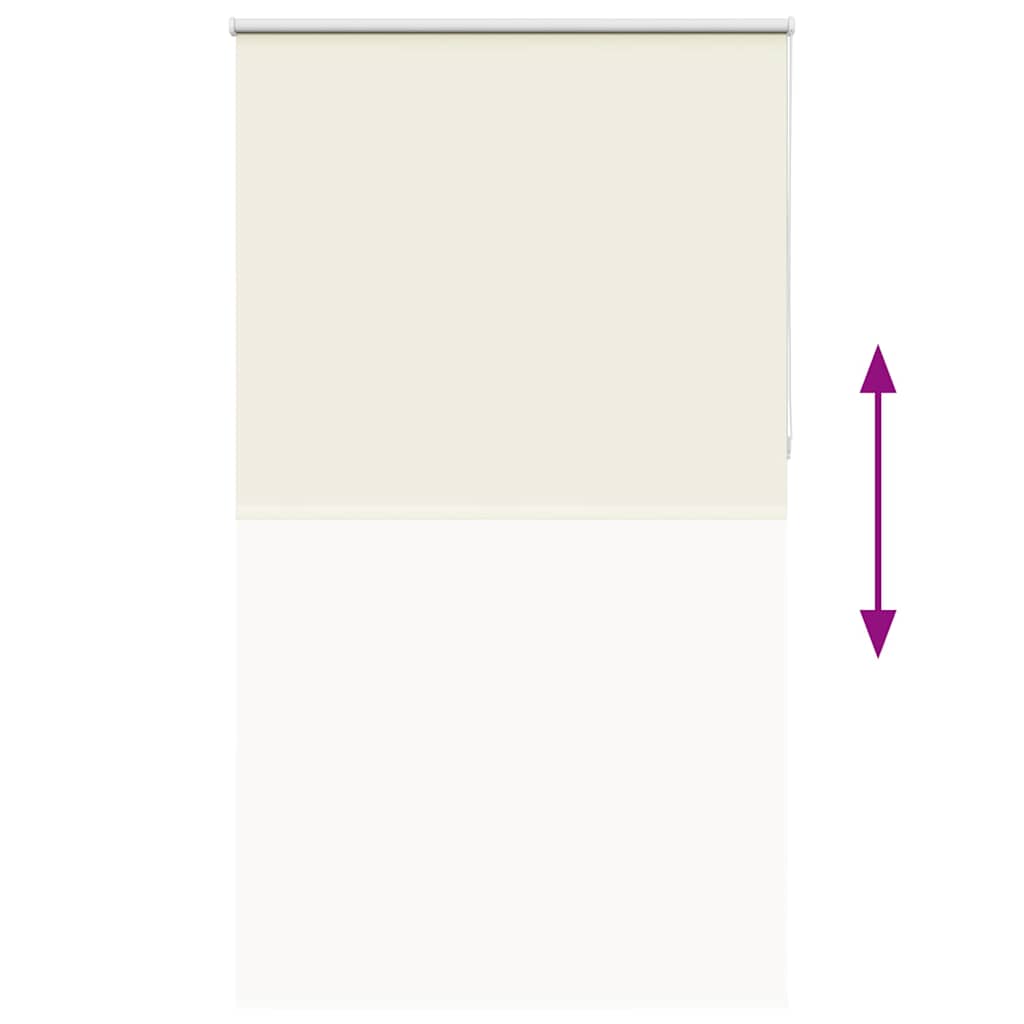 Verdunkelungsrollo Cremeweiß 125x230cm Stoffbreite 121,6cm