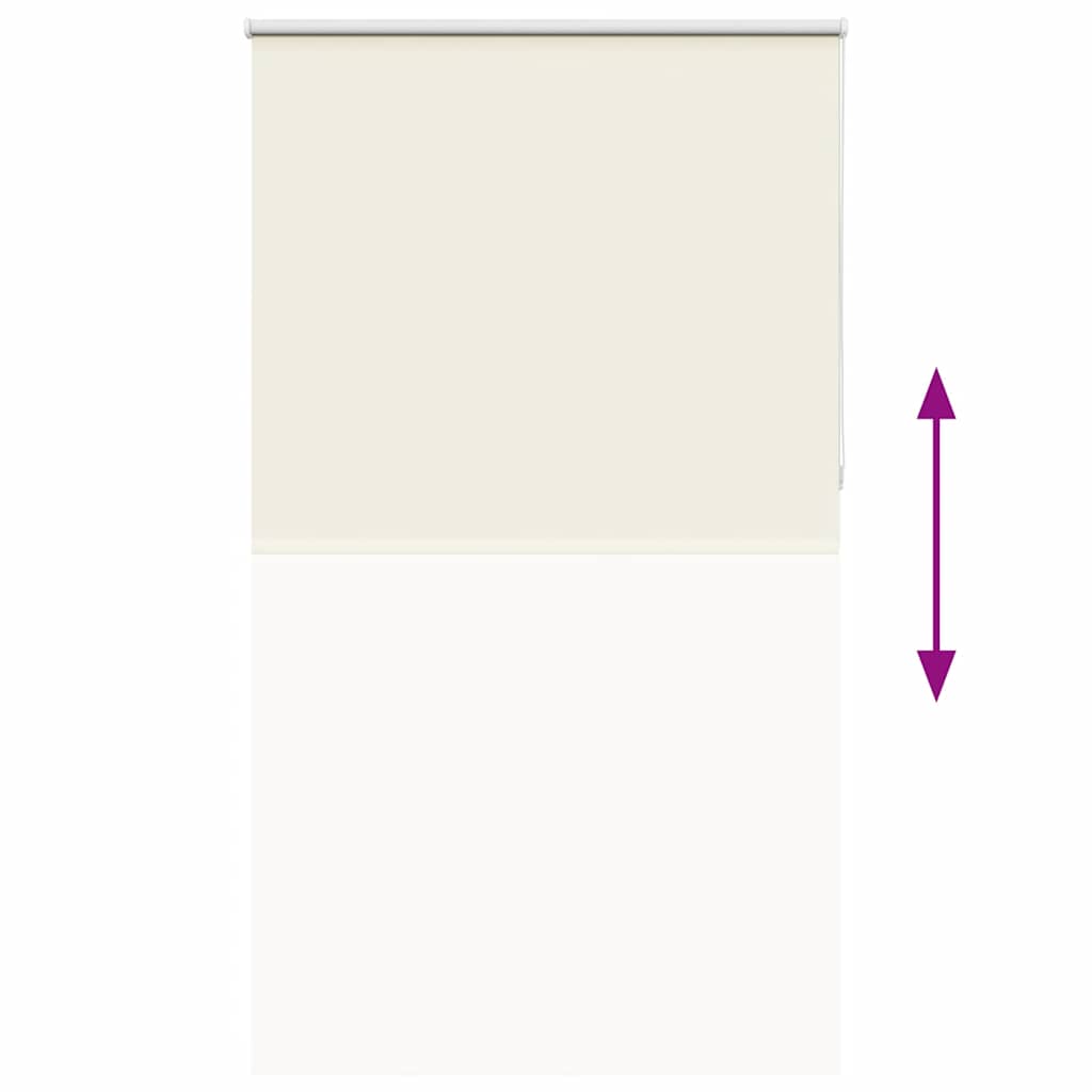 Verdunkelungsrollo Cremeweiß 135x230cm Stoffbreite 131,6cm