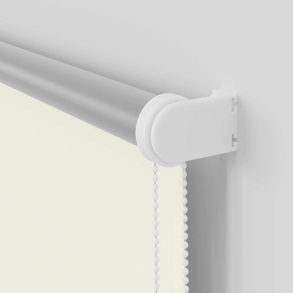 Verdunkelungsrollo Cremeweiß 140x230cm Stoffbreite 136,6cm